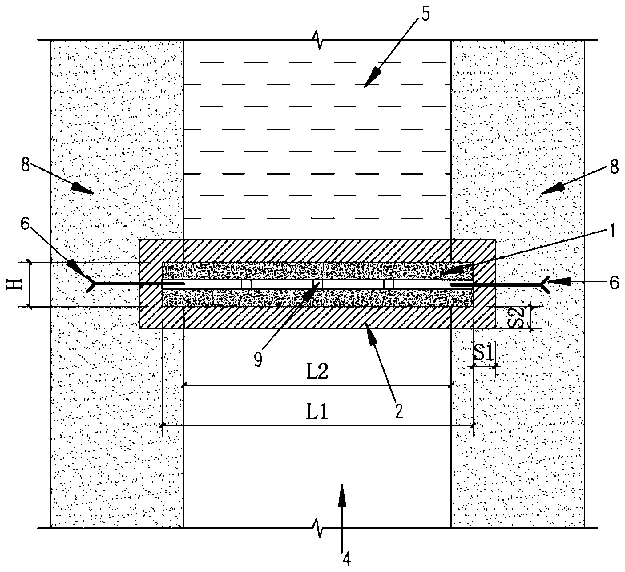 I-shaped water retaining dam for ground-water reservoir in coal mine