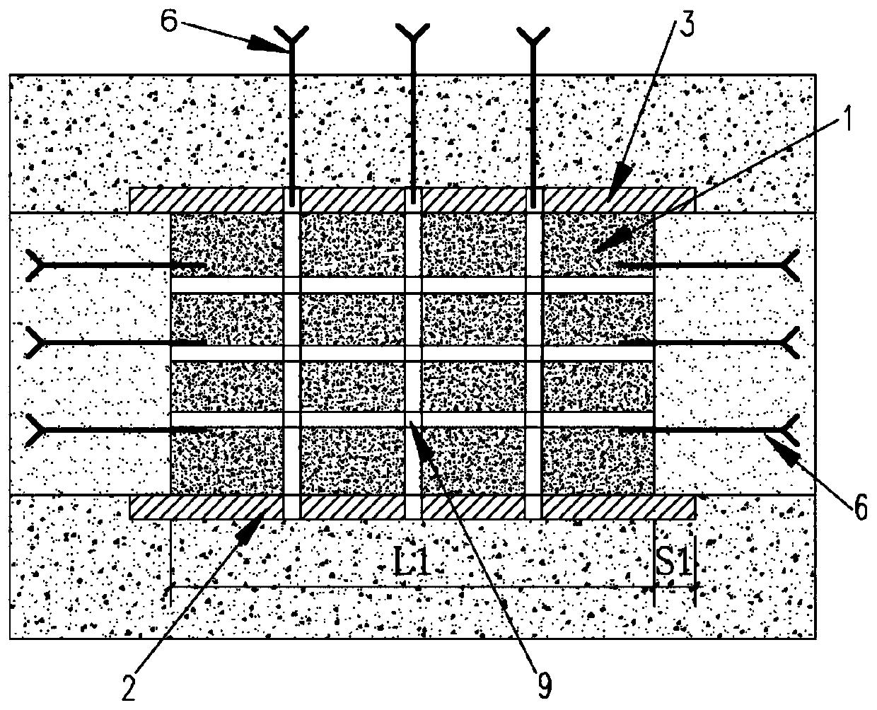 I-shaped water retaining dam for ground-water reservoir in coal mine