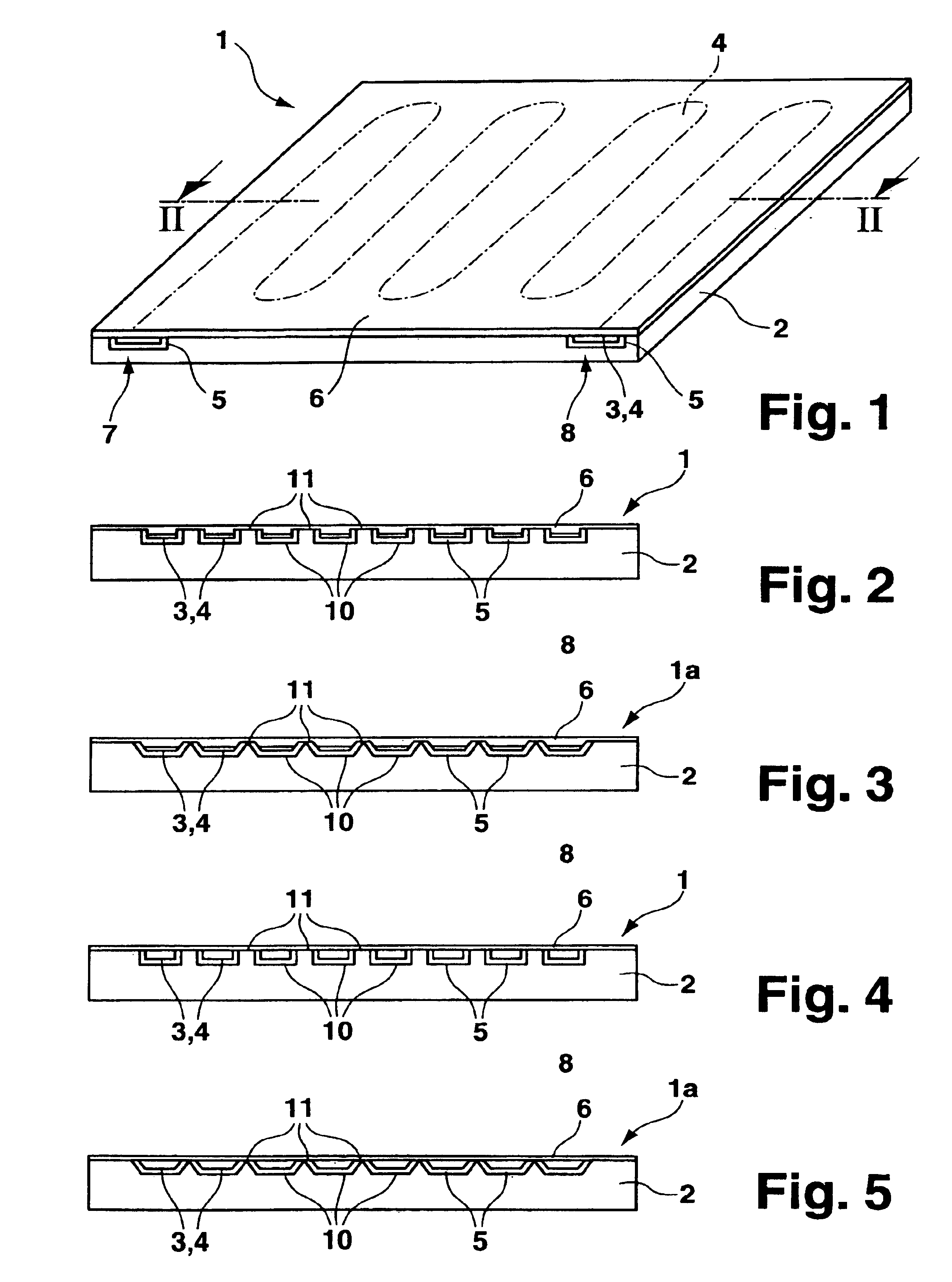 Method for producing a resistive heating element