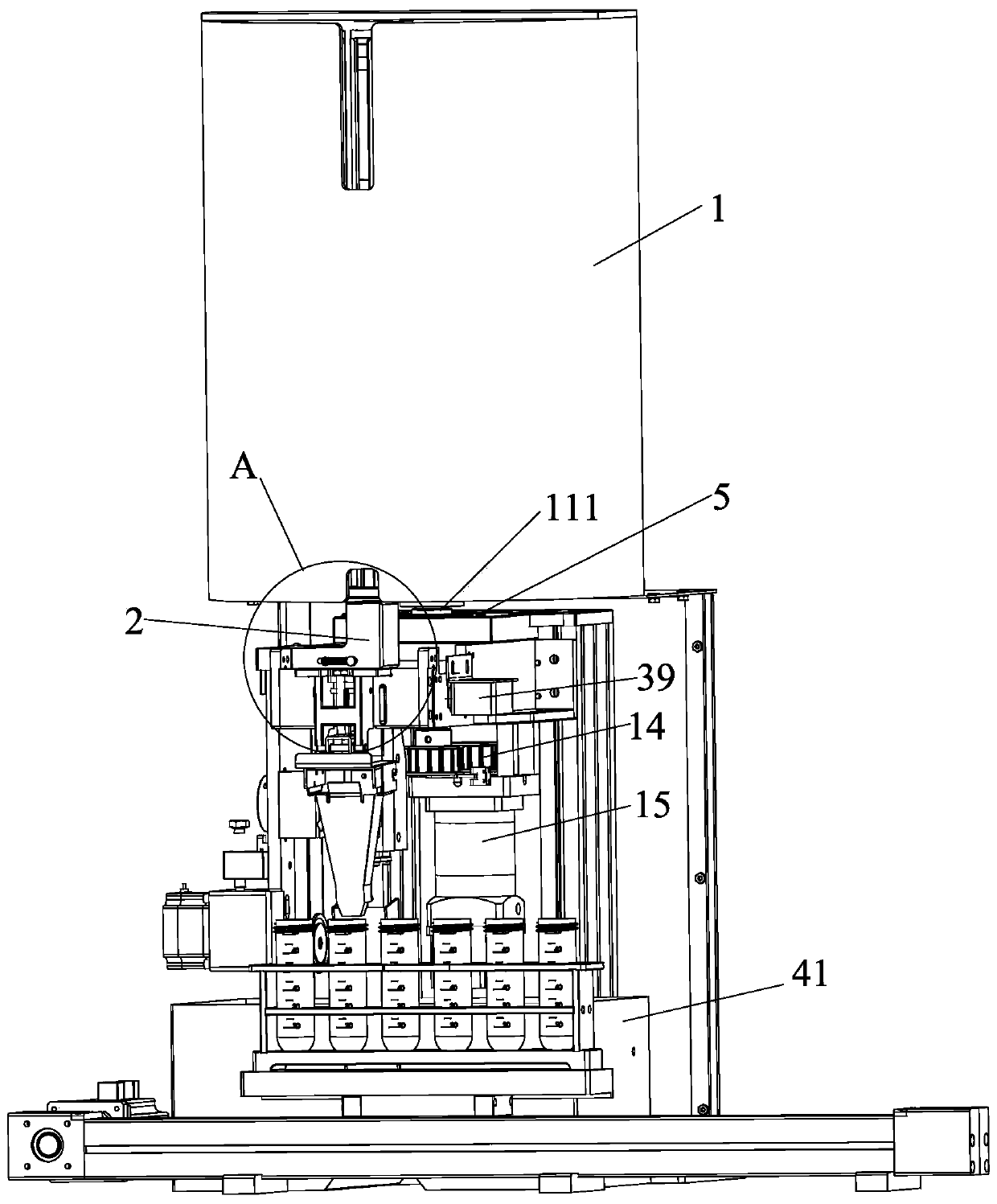 Automatic salting device for pretreatment of salt powder tube sample