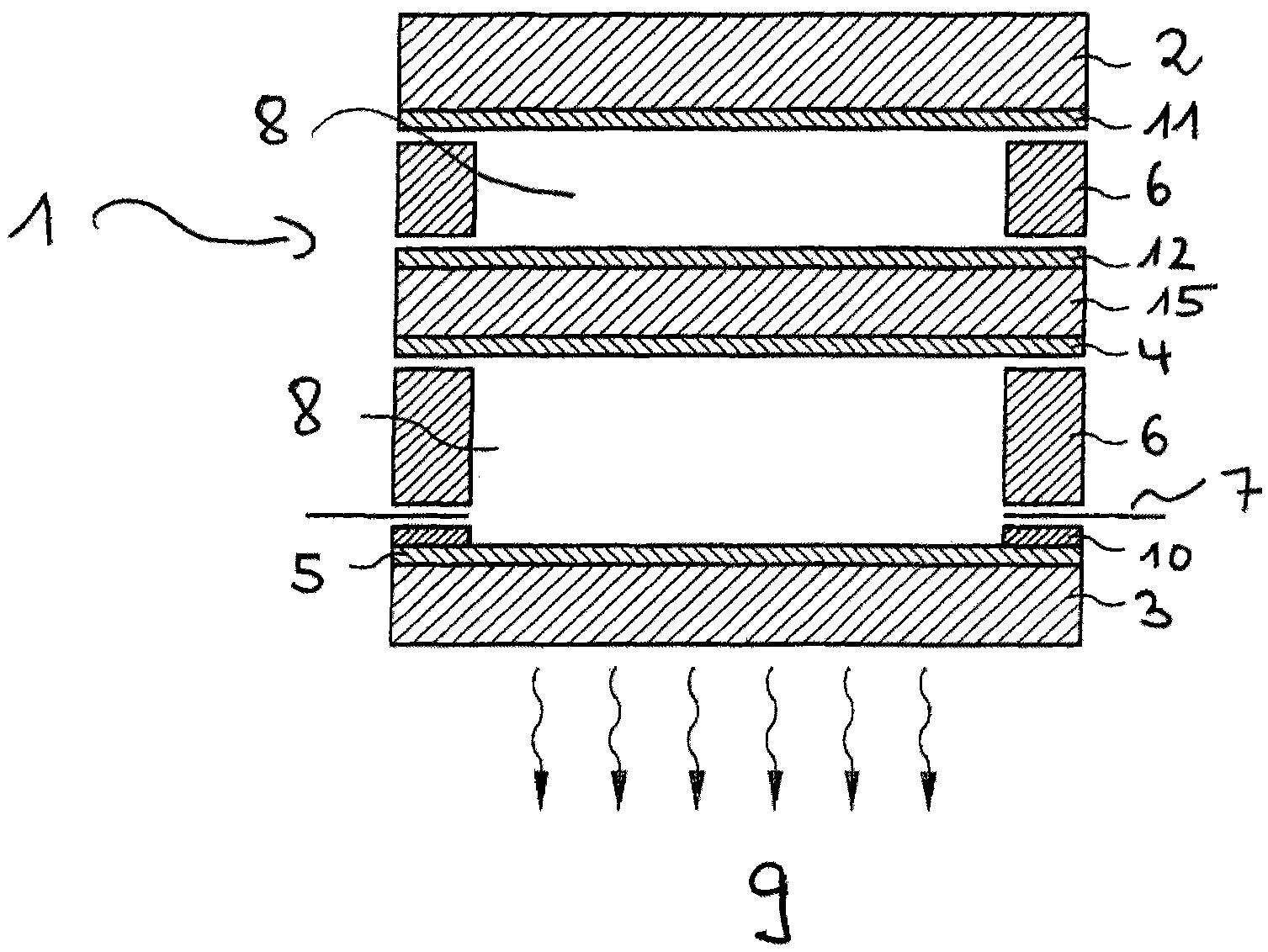 Electrically heatable glass pane, method for production of same and window