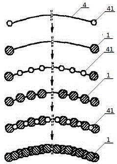 Element and method for repairing boiler crack