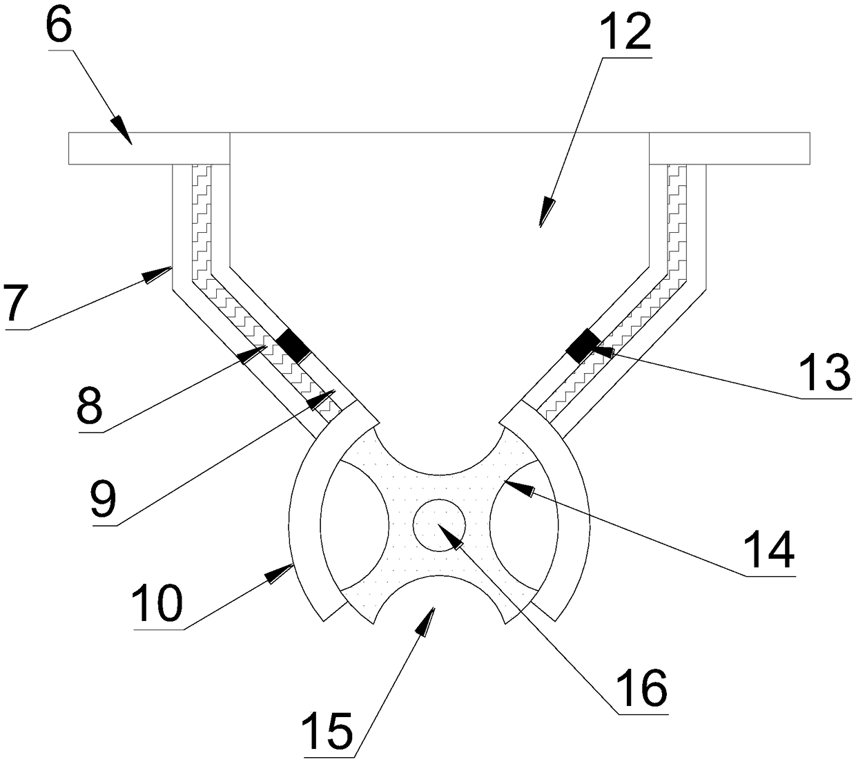 Preheating powder spreading device for selective laser melting metal 3D printing