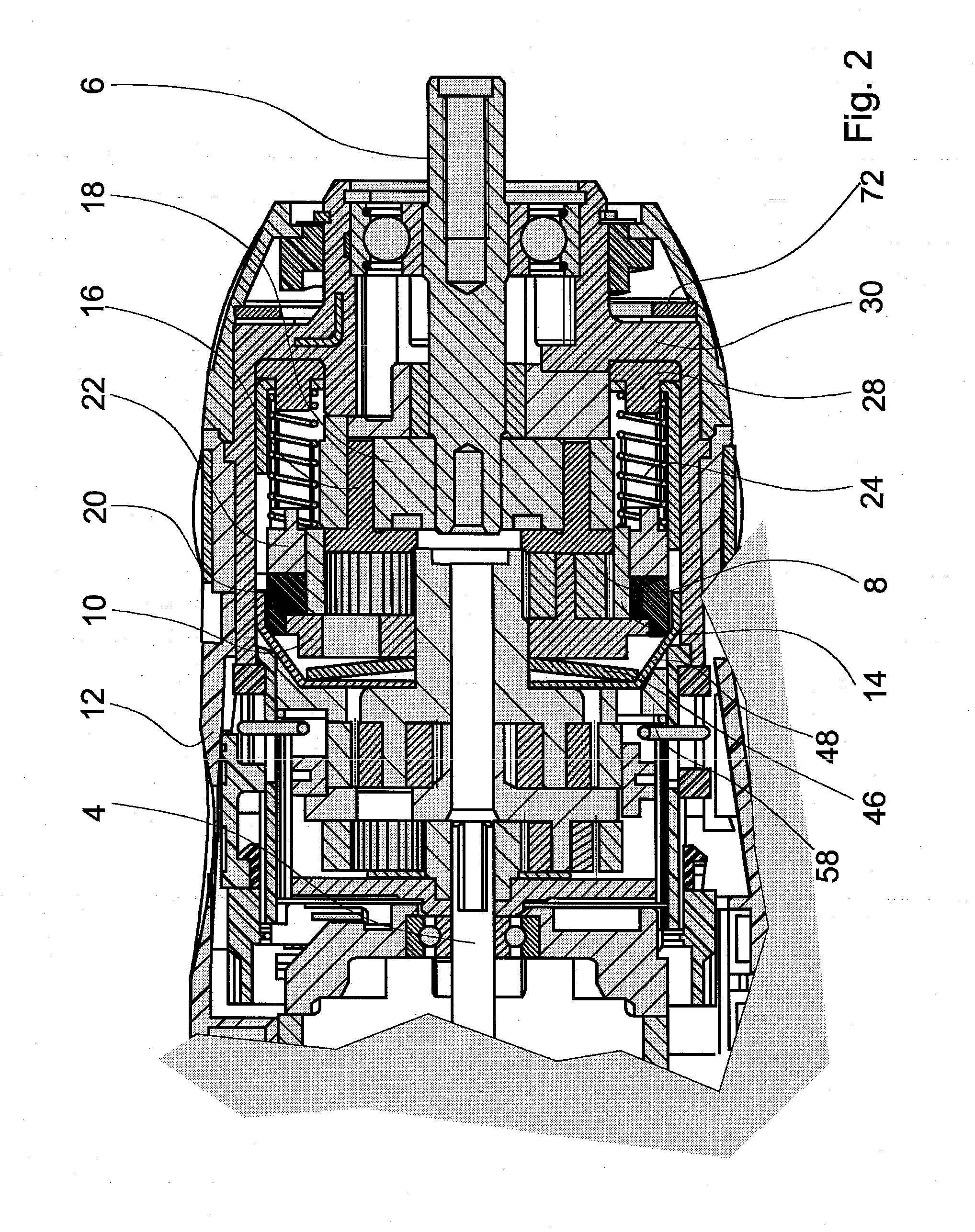 Hand-held power tool with torque limiter