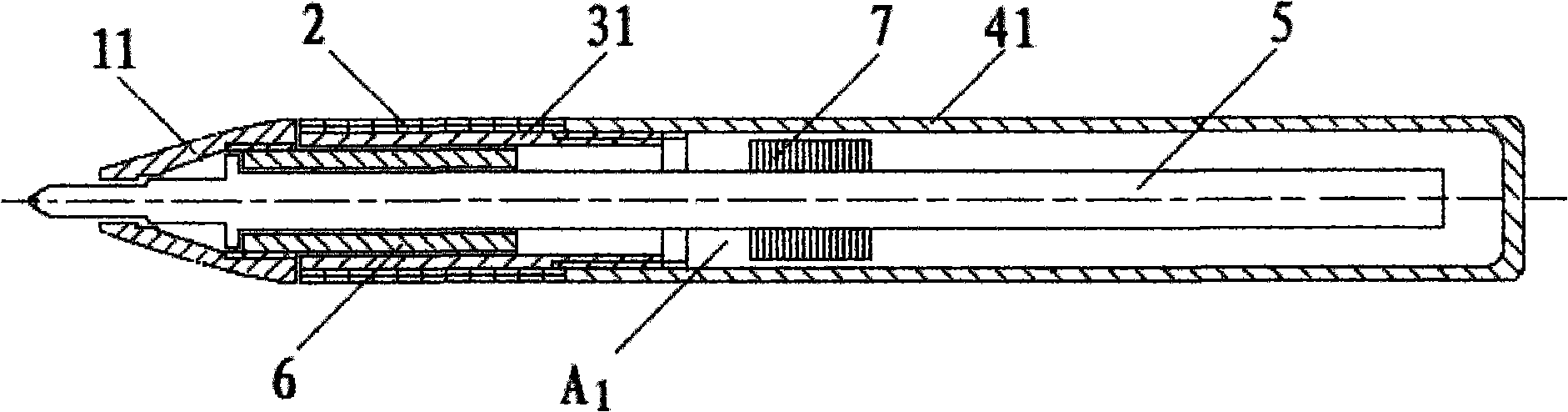 Hard-tipped pen capable of naturally generating writing style