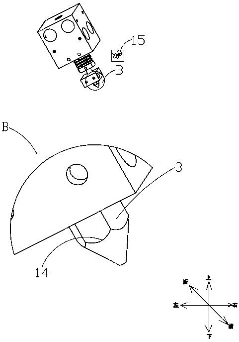 Spray head structure for three-dimensional printing