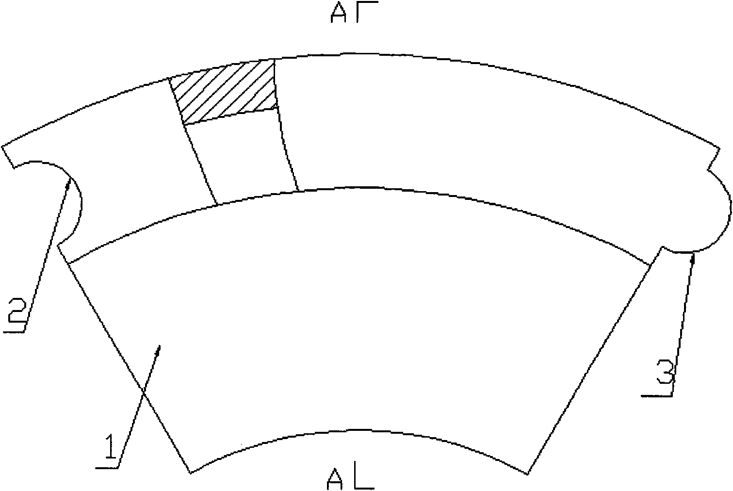 Structure for putting bricks into annealing electric stove hearth