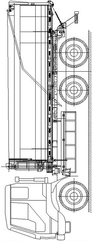 Automatic carriage body scrolling-type closed system