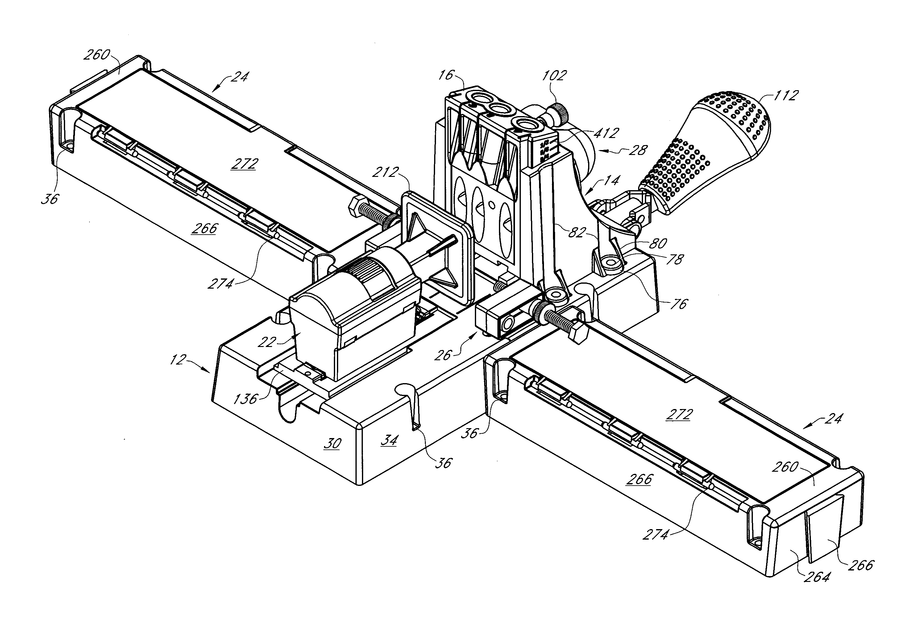 Ratcheting quick-adjust drilling jig