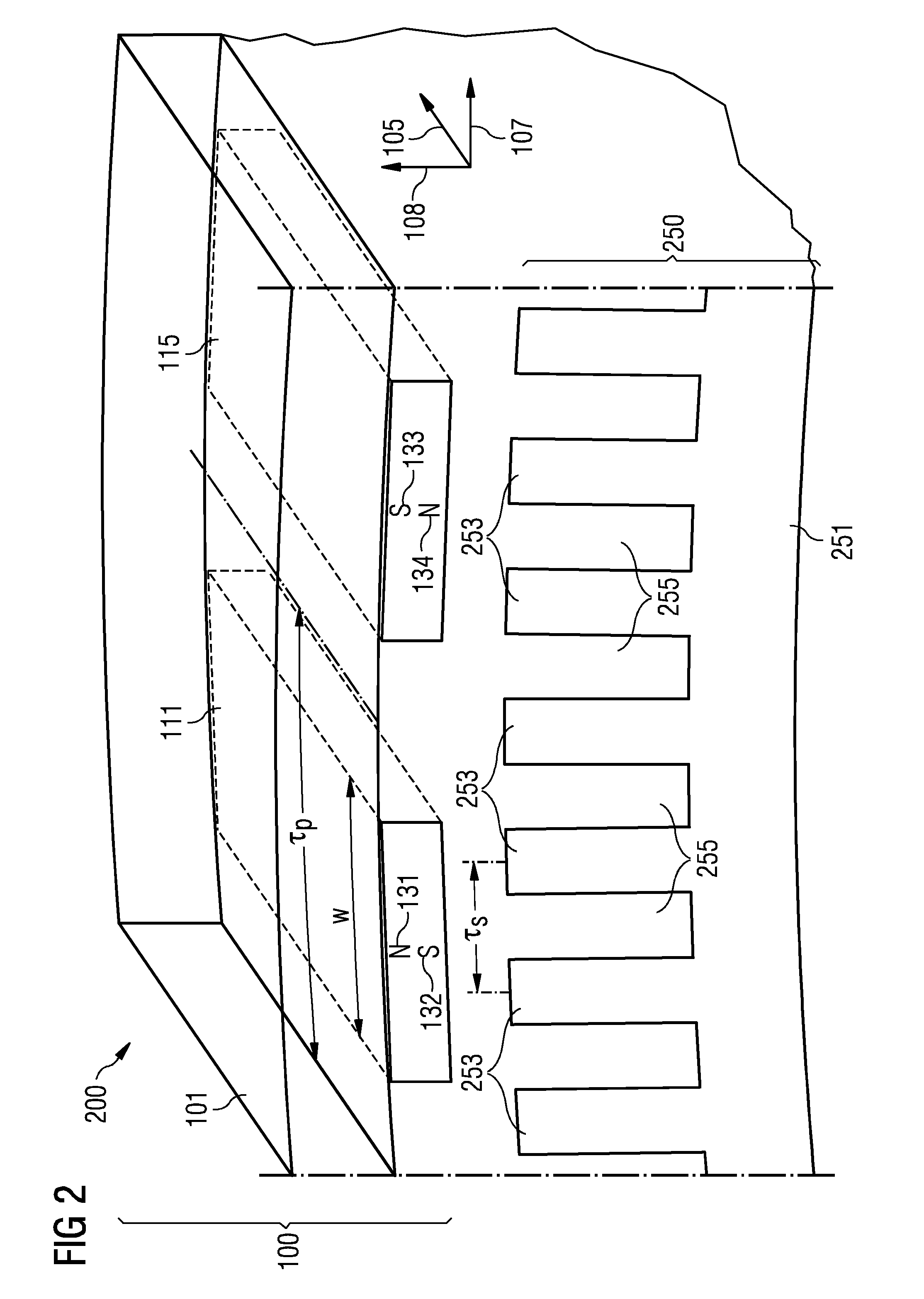 Rotor arrangement and electromechanical transducer having non-parallel permanent magnets