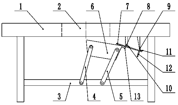 Medical bed bedpan mechanism and bedpan automatic opening and closing method