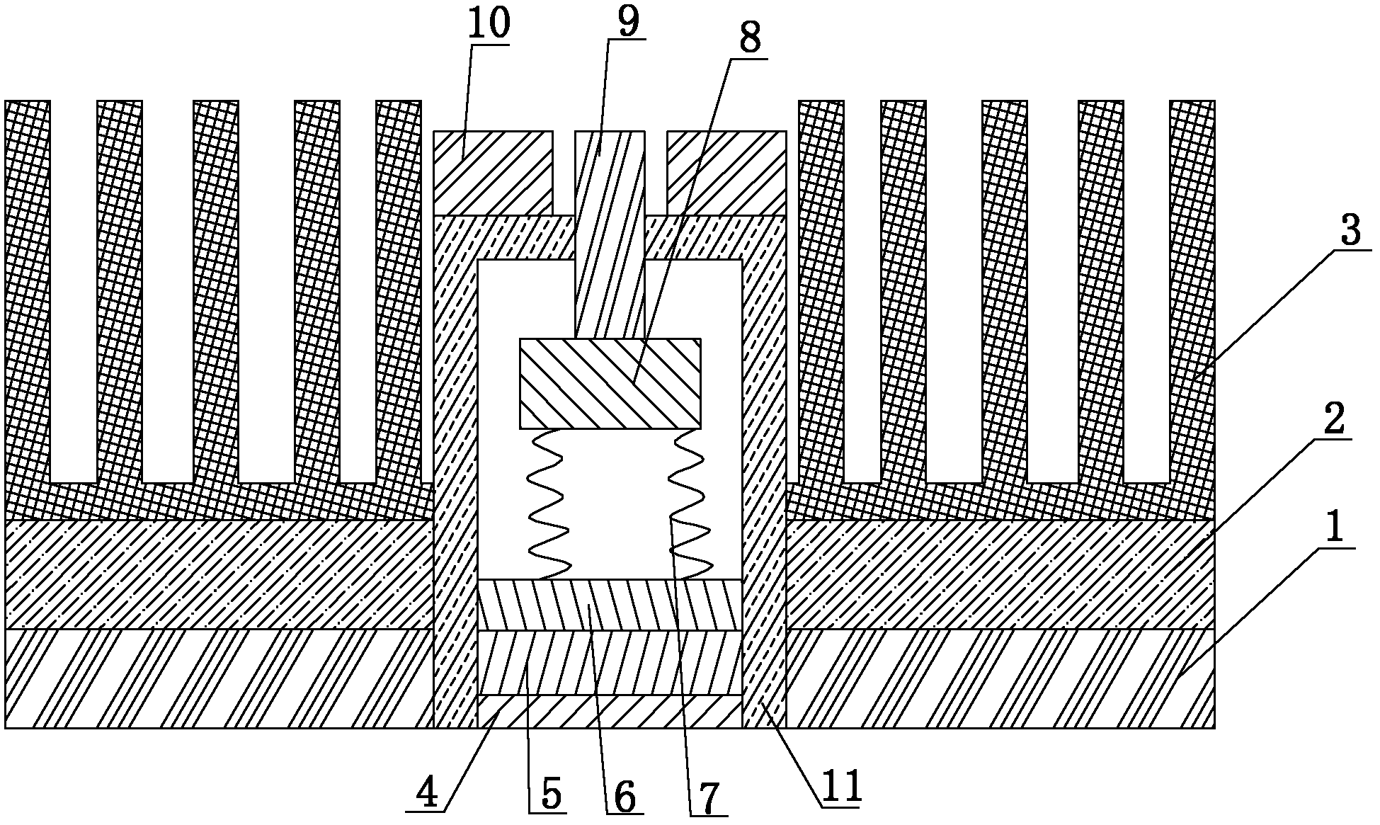 Temperature measuring device of machine tool