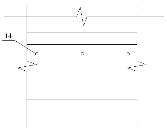 Method for pouring ABR (Acrylate Butadience Rubber) reaction tank baffle