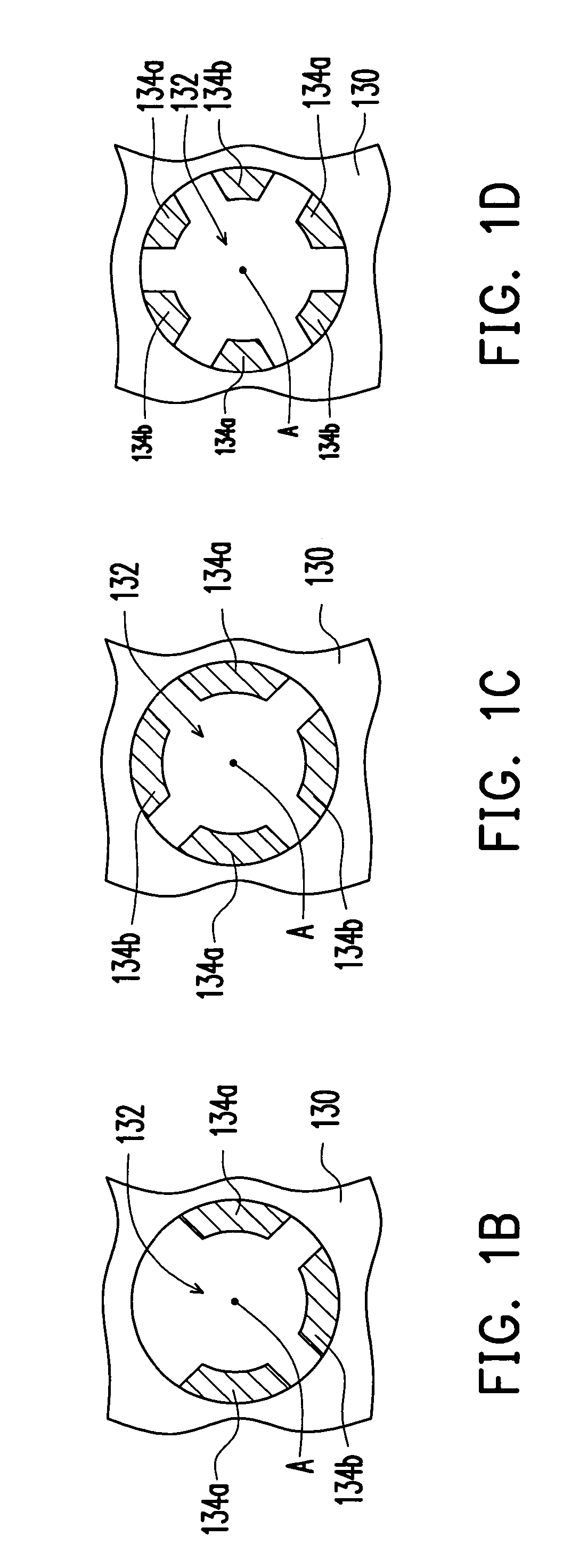 Multi-conducting through hole structure