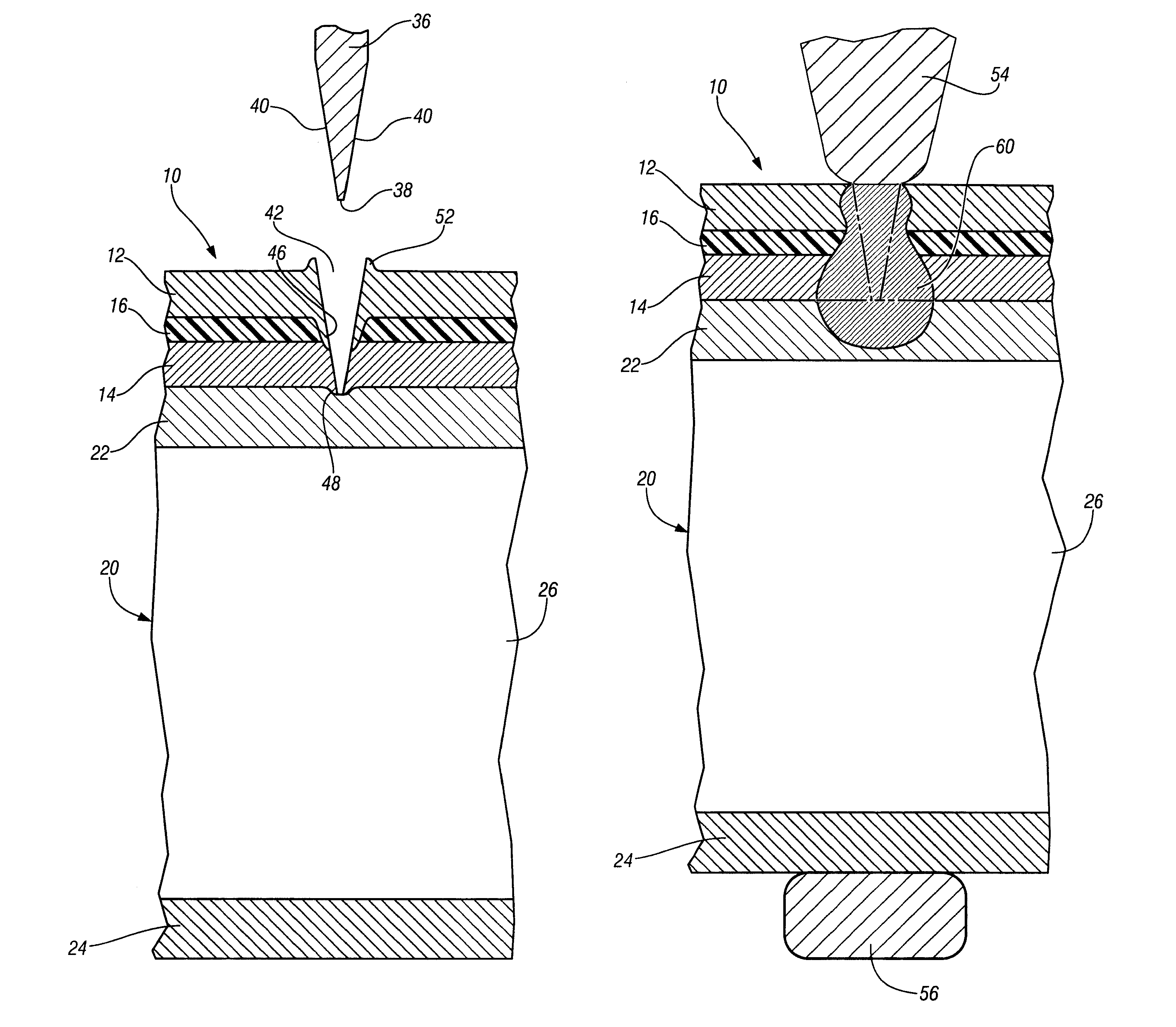 Method for single side welding of laminate steel