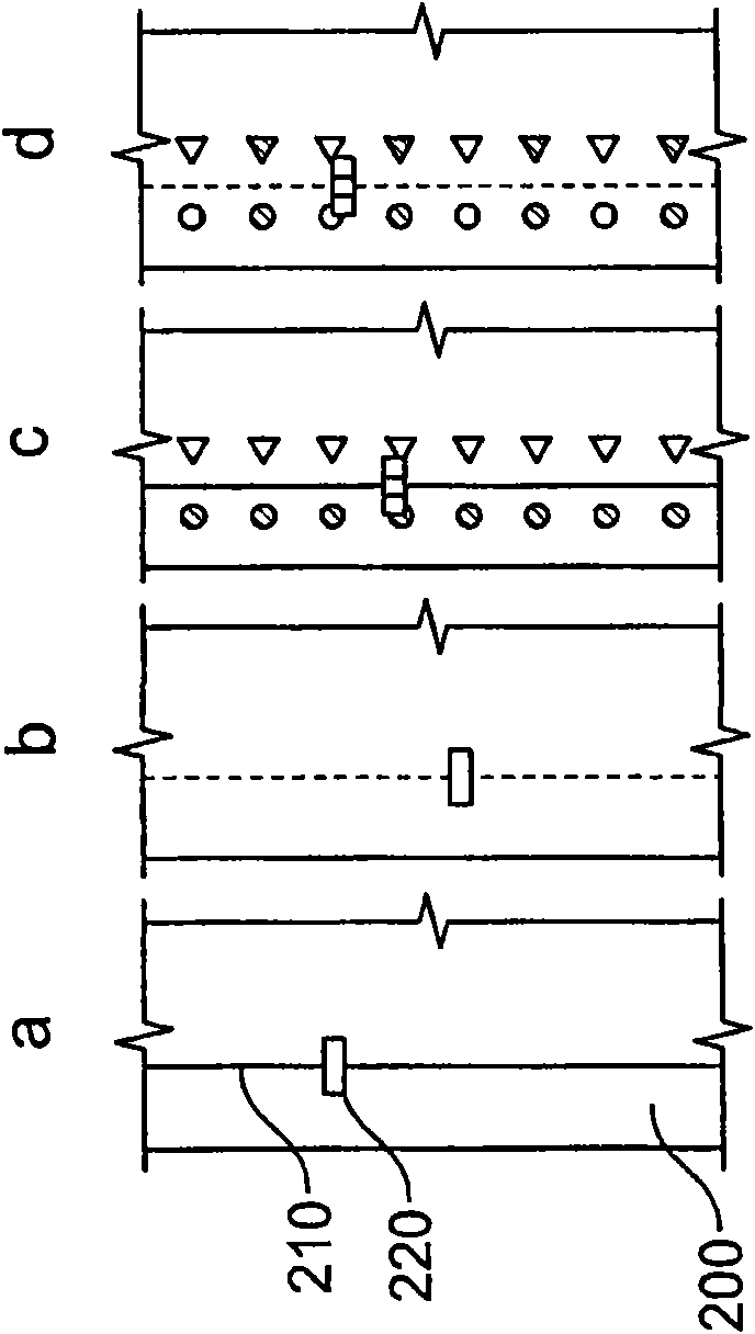 Method and device for detecting orientation characteristics on a web of material