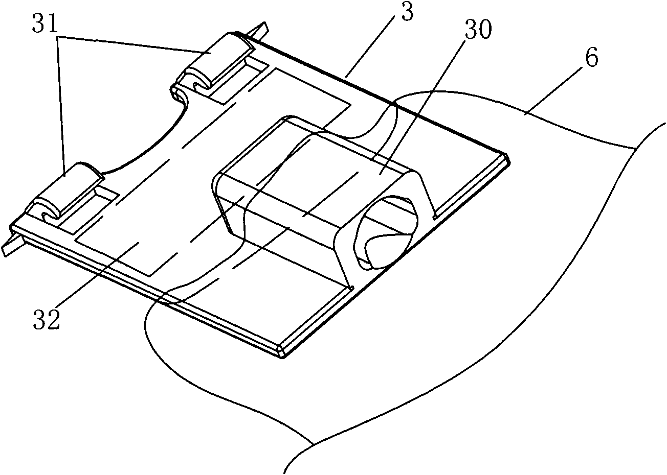 Needle guiding support device