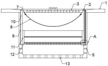 Sponge city roadbed drainage device