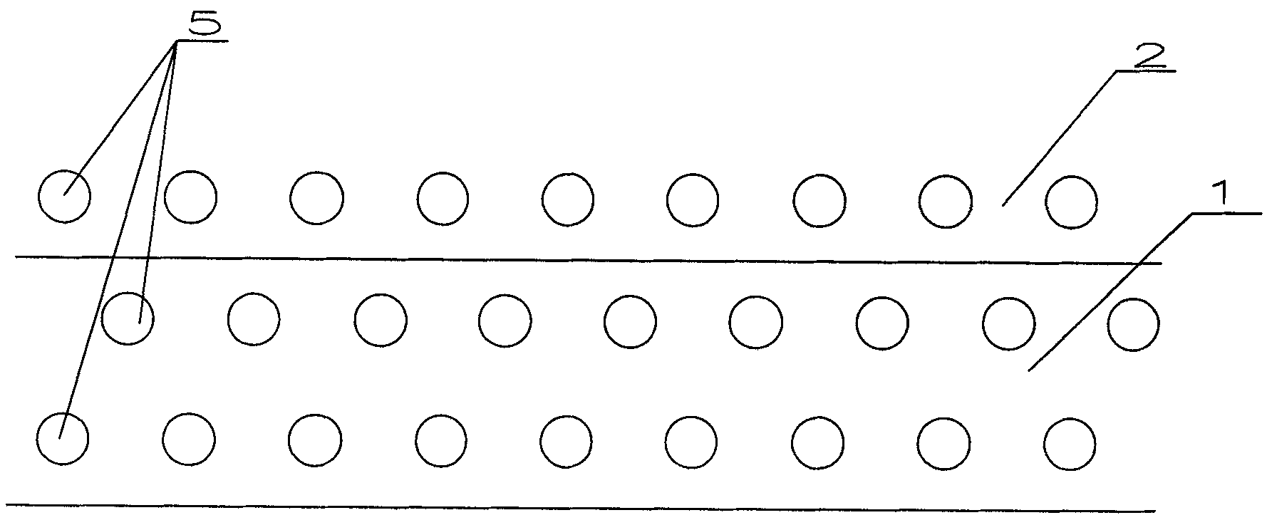 Soft foundation reinforcing method of existing railway or highway subgrade construction