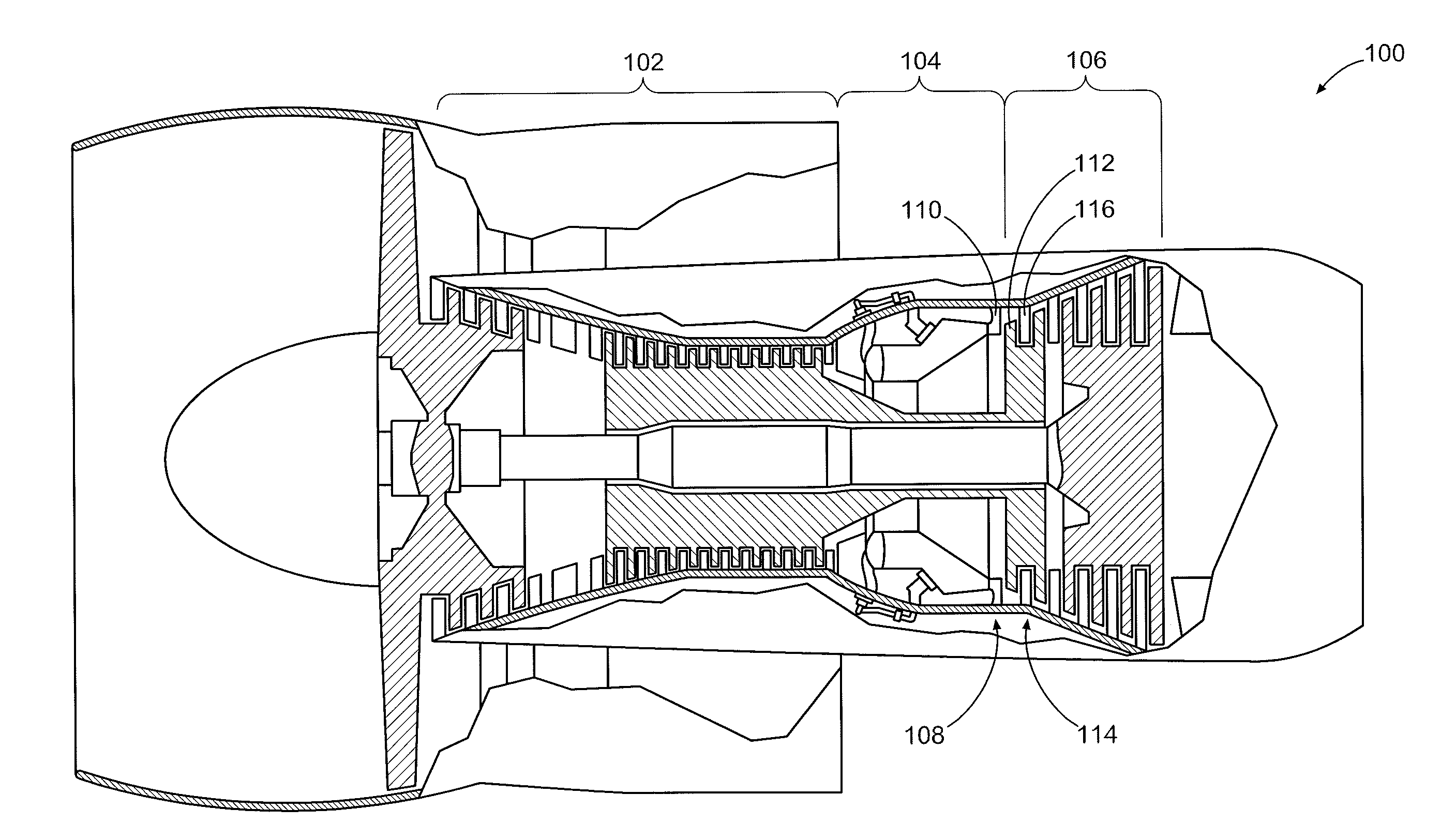 Gas turbine engine systems and related methods involving vane-blade count ratios greater than unity