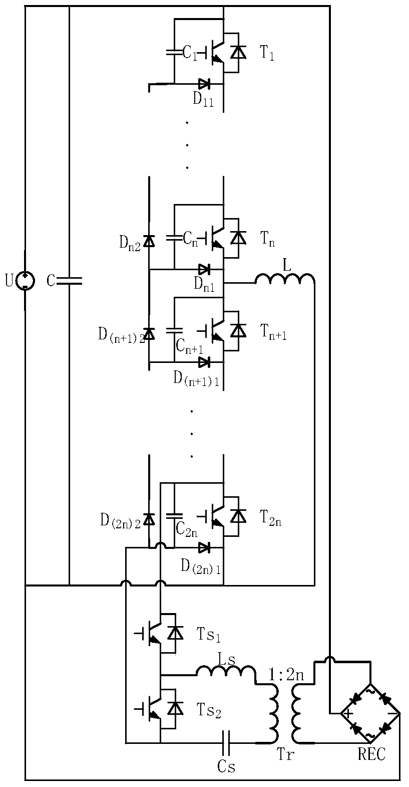 A Diode Clamp Power Switch Series High Voltage Inverter and Its Topological Structure