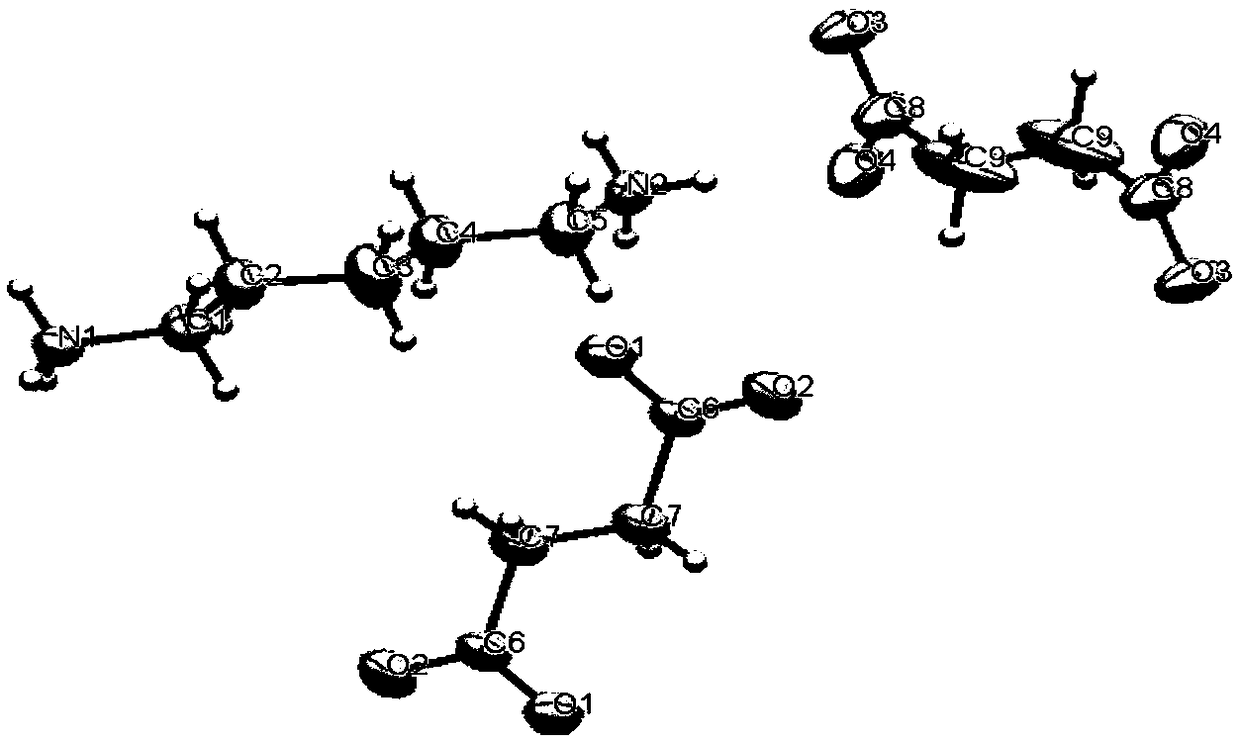 Pentamethylenediamine succinate and crystal thereof