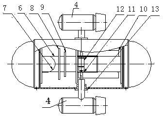 Tilt rotor submersible device