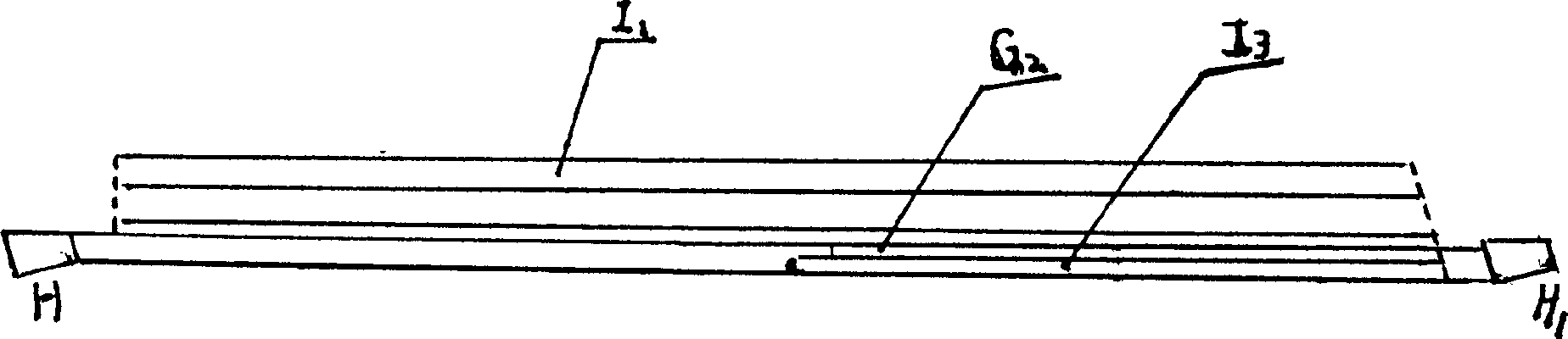 Mining method for once-mining overall height of gypsum ore deposit