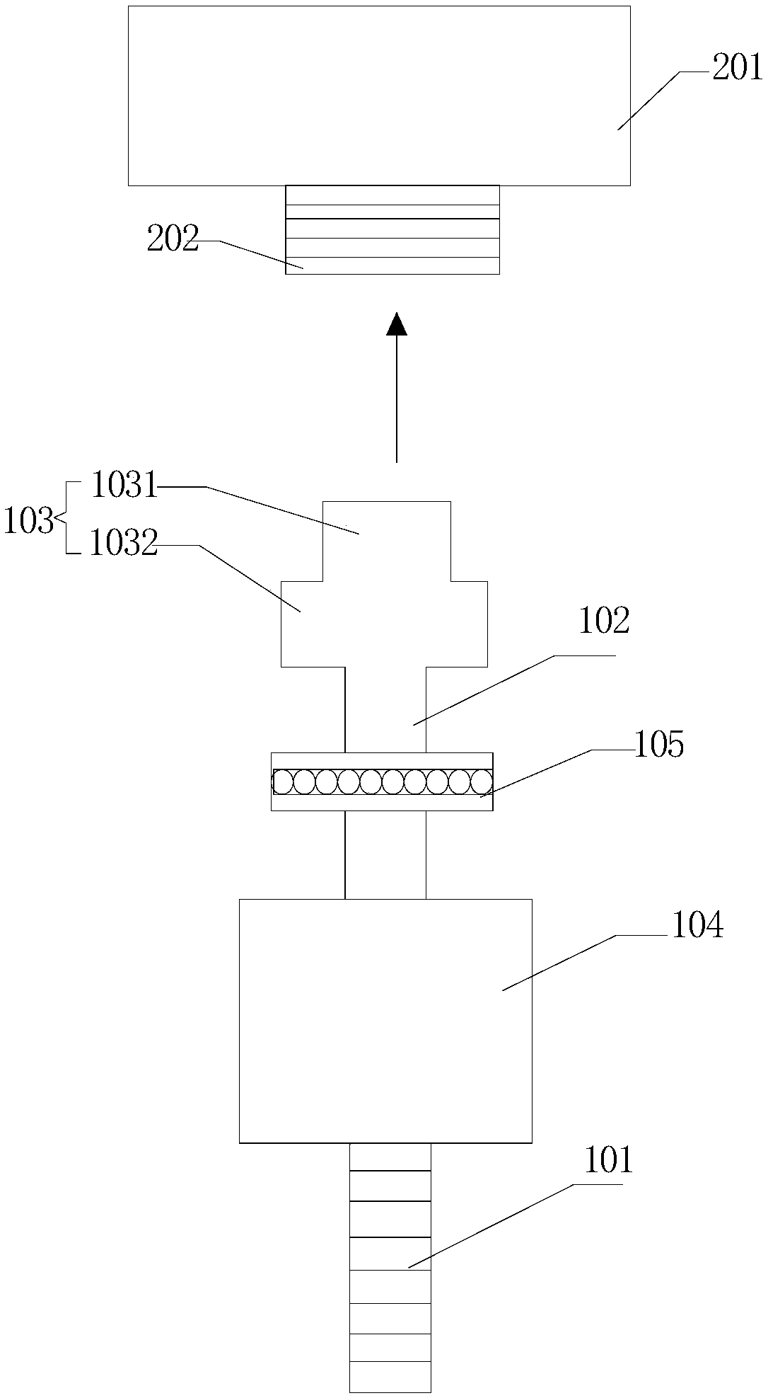 A metal hose connection structure