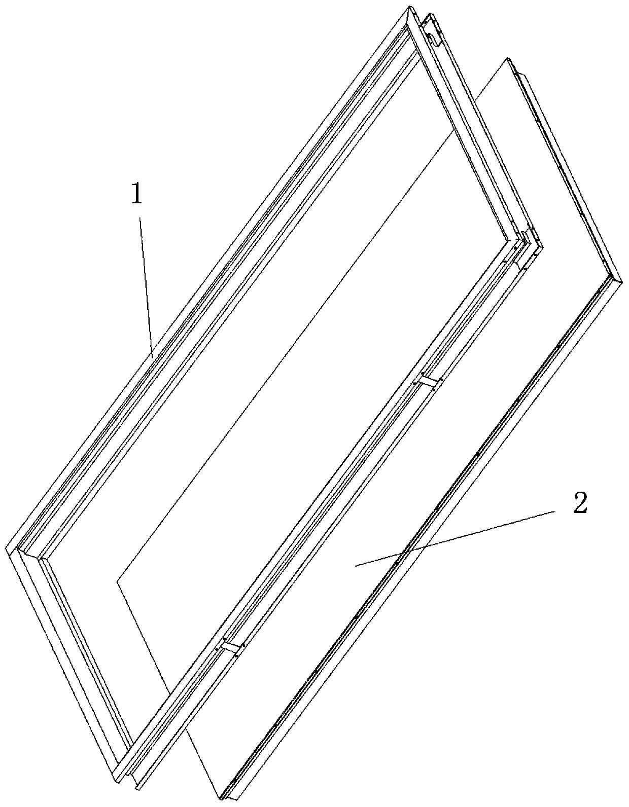 Welding-free and paint-free color steel door body, door frame and assembled metal door