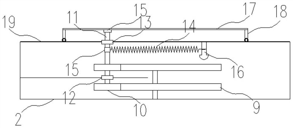 Beam side formwork trepanning device