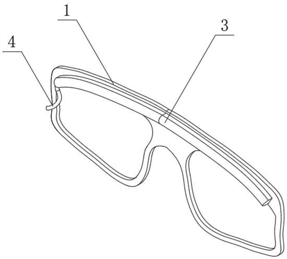 Pair of sunglasses beneficial to postoperative recovery of double eyelids