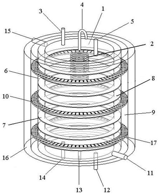 Phase-change heat storage and heat exchange integrated water tank