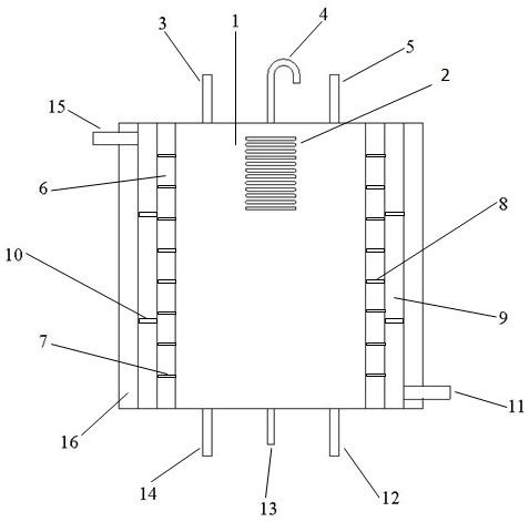 Phase-change heat storage and heat exchange integrated water tank