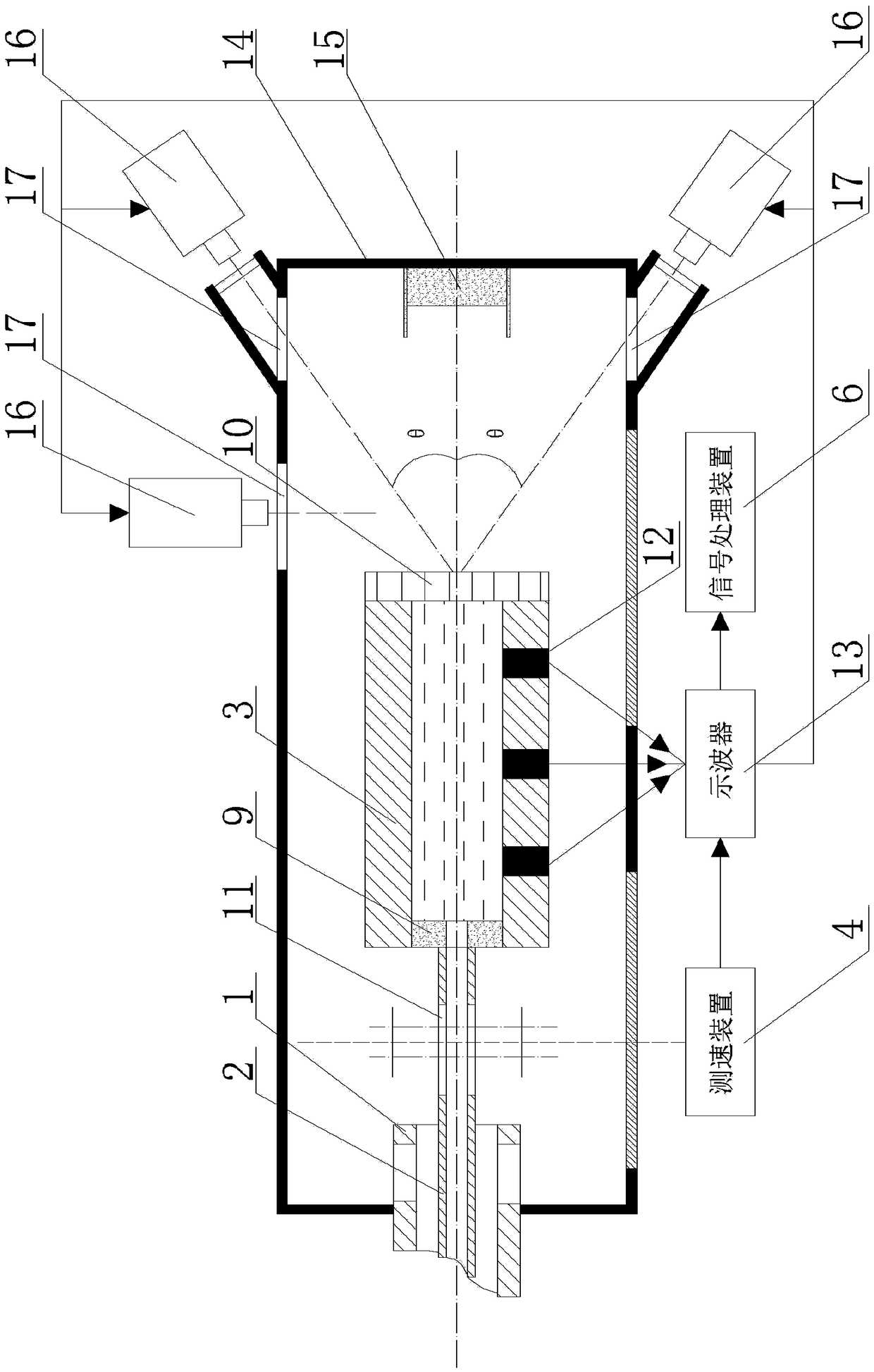 Experimental system of coupling loading of non-drug underwater explosion shock wave and high-speed fragmentation