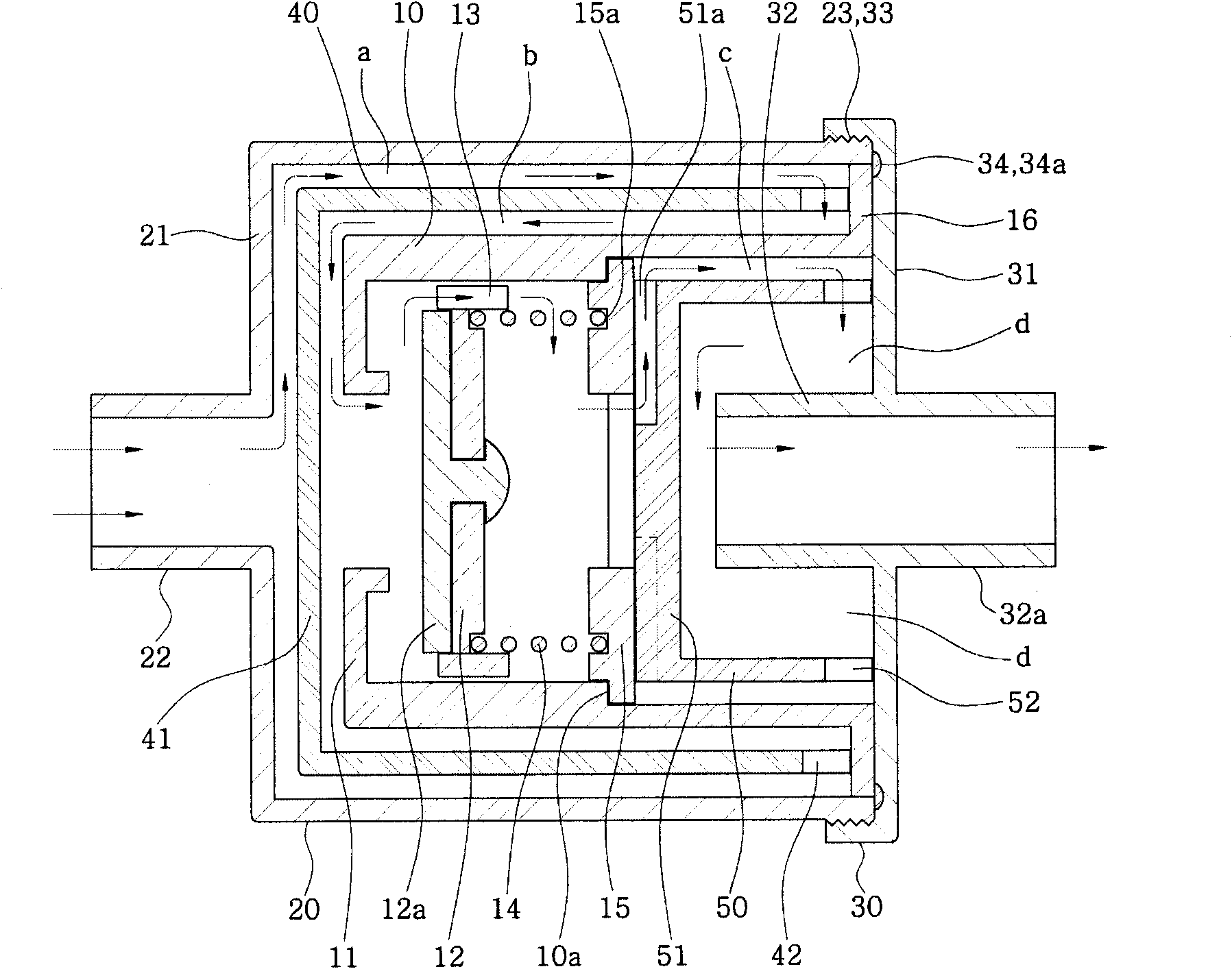 Check valve for small size hot-water boiler for preventing noise