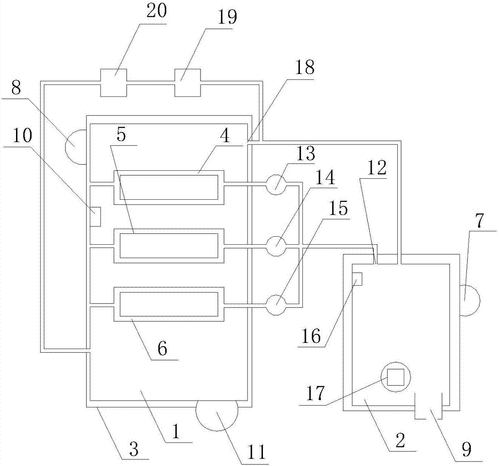 Garbage incinerator circulating gas inlet and automatic falling intelligent control system