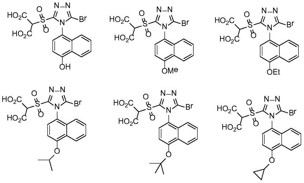 Alkoxyl-substituted triazole sulfonyl propane diacid compounds, preparation method and use thereof