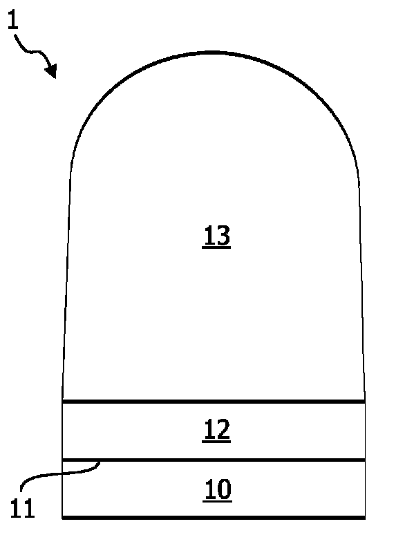 Light emitting device with tension relaxation