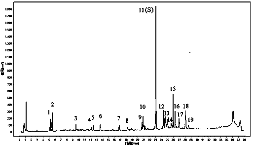 Construction method and application of Guilingji UPLC fingerprint