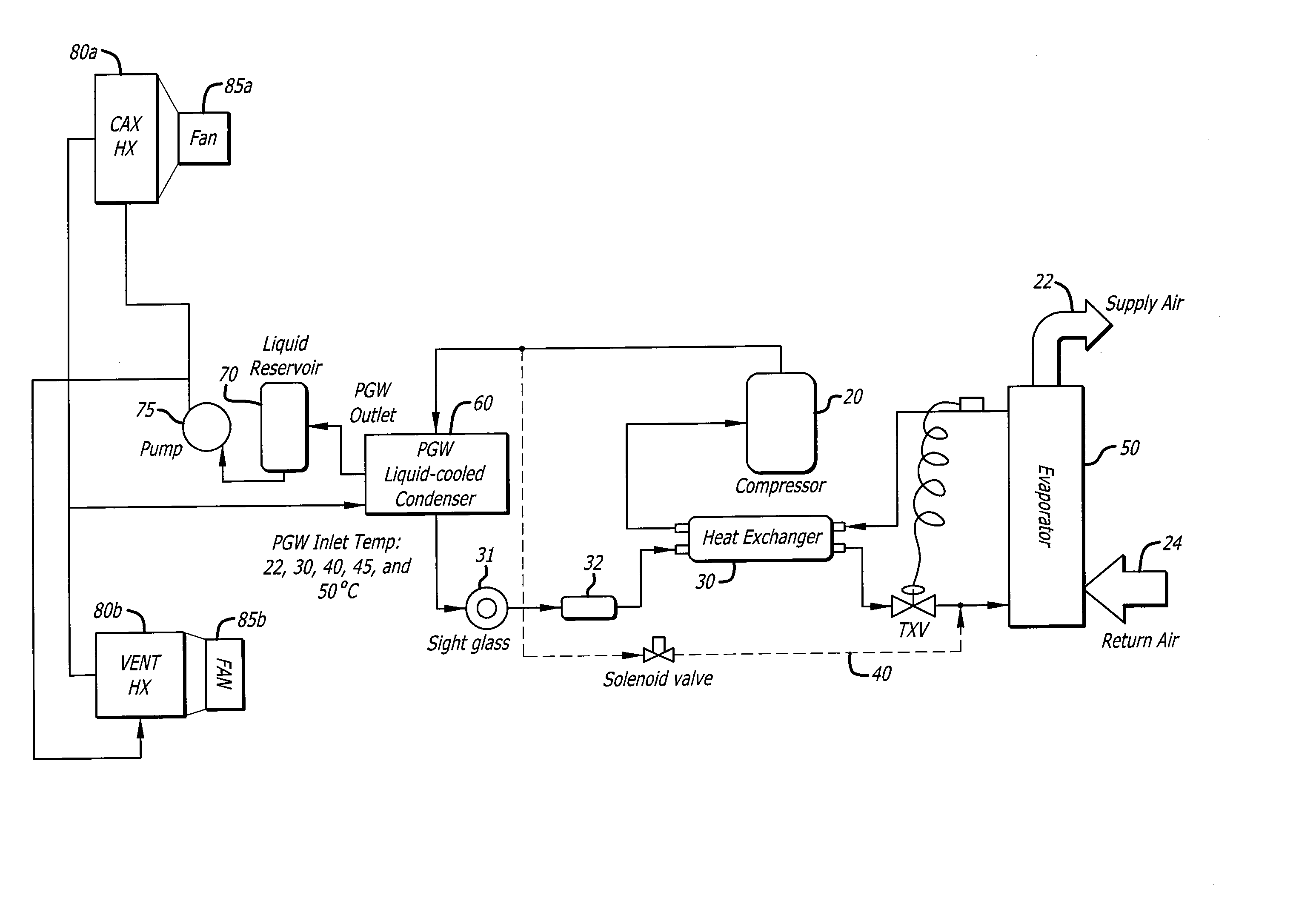 Aircraft galley air chiller system