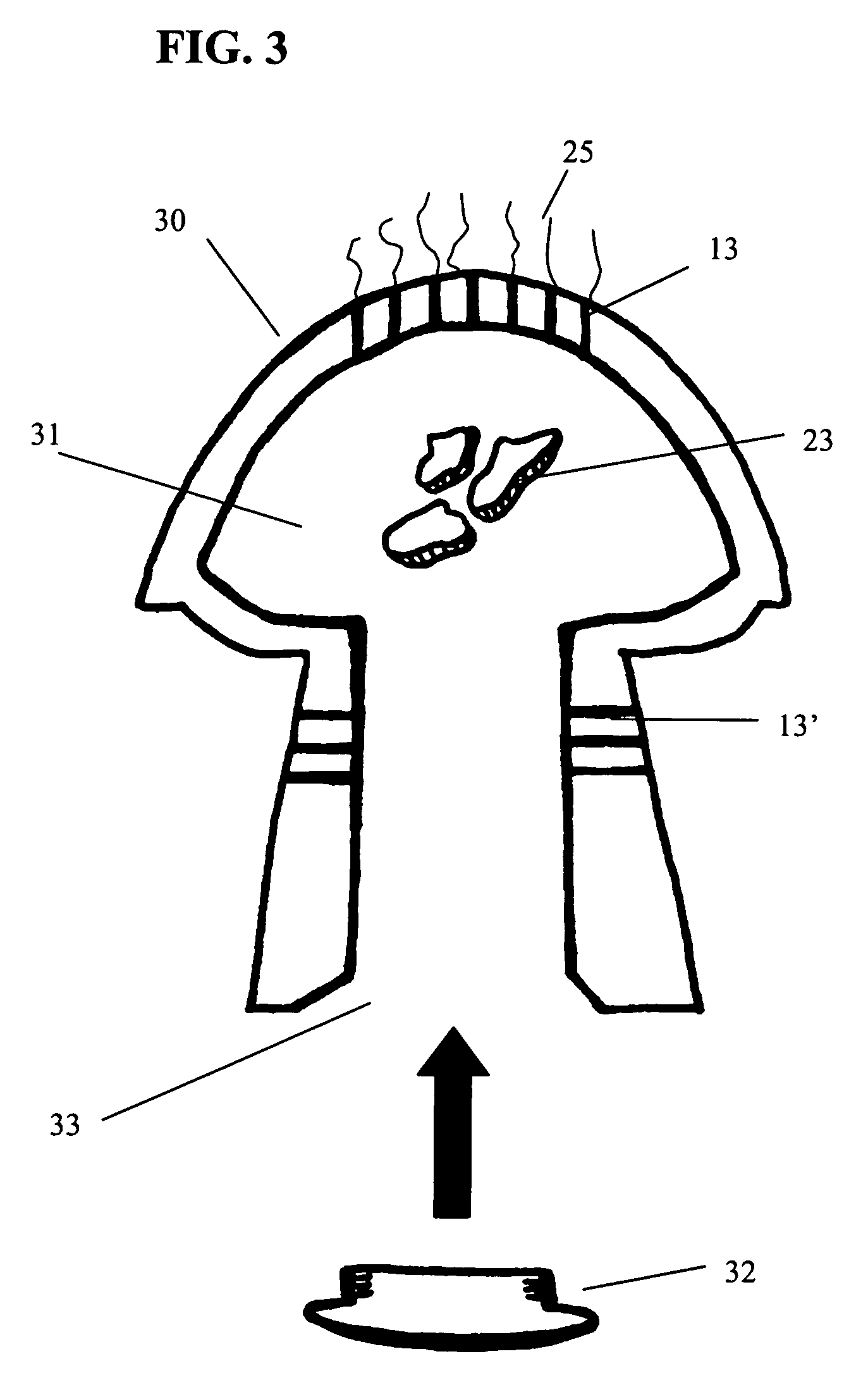 Mushroom-shaped pet chew toy scent training device and method of training therewith