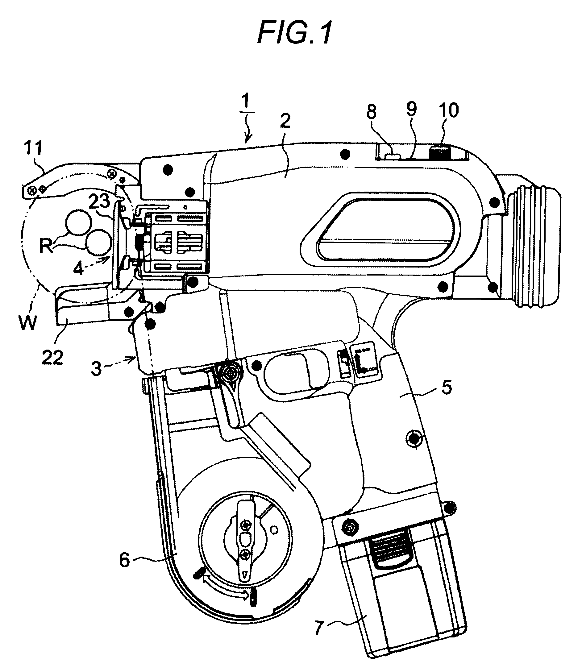 Reinforcing bar binding machine