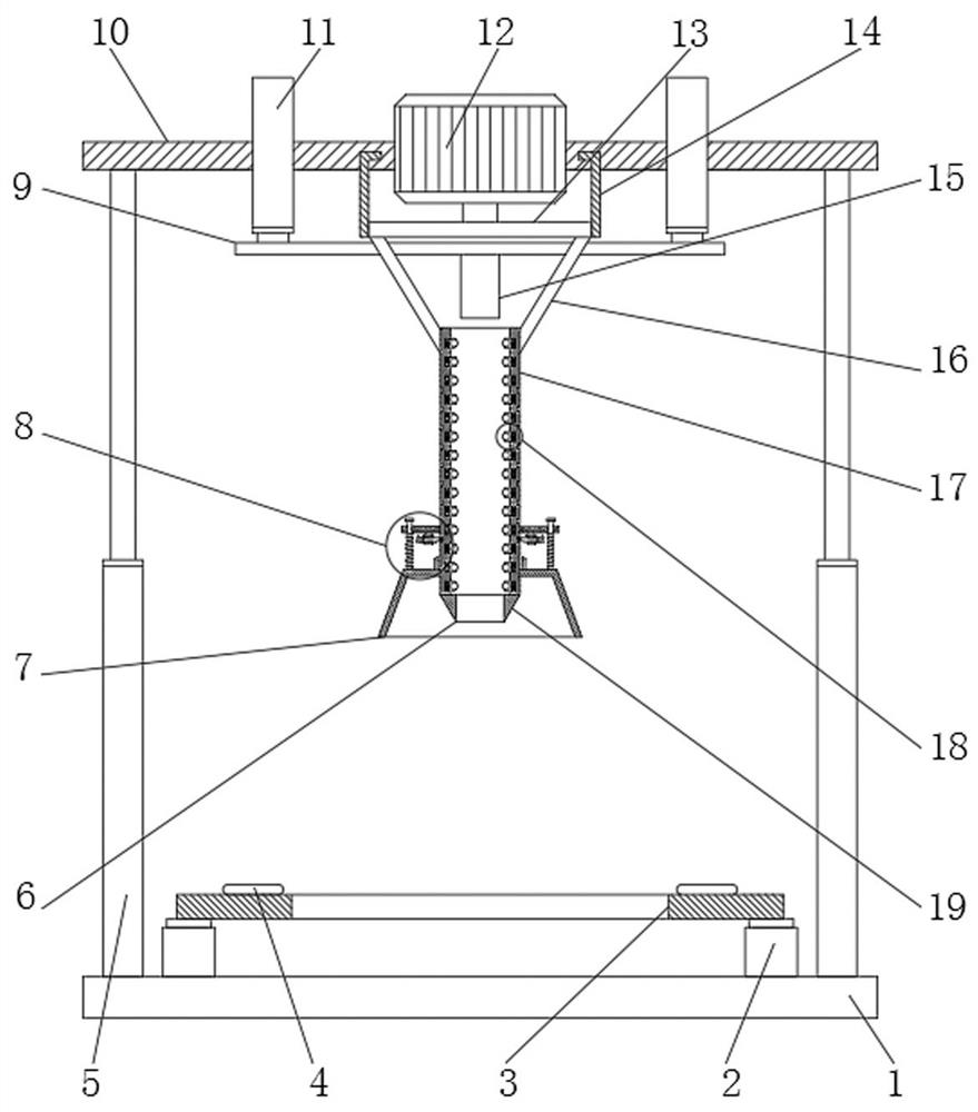 Sampling device for geological mine exploration