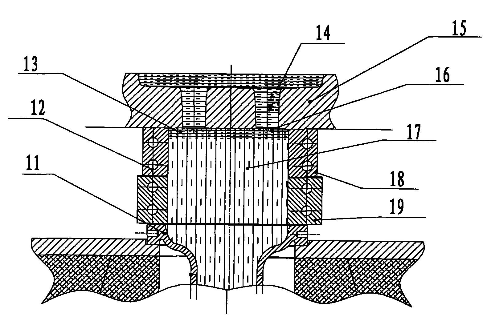 Molten metal thermal insulation air-cushion device and thermal insulation using method thereof