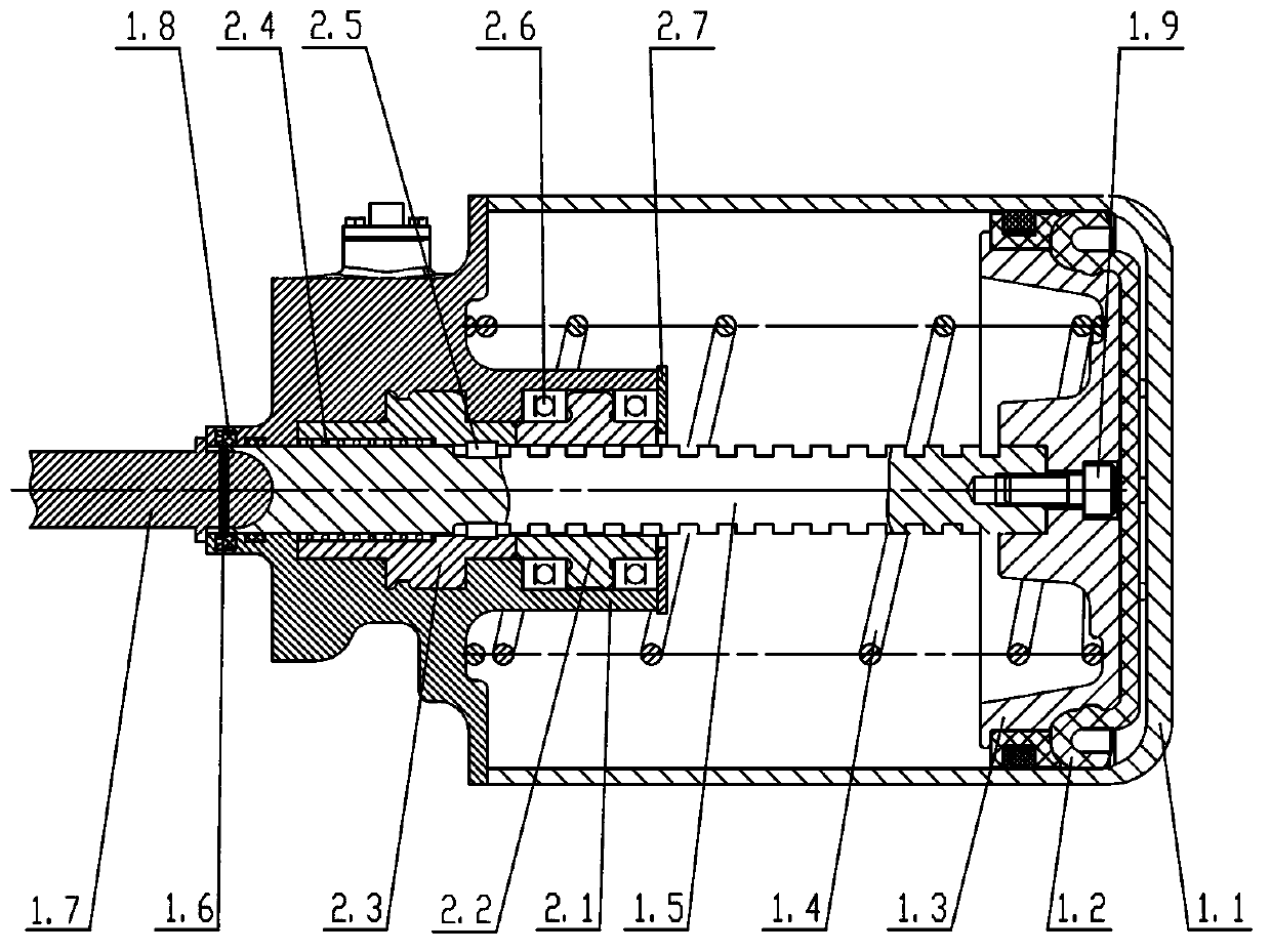 Mechanical interlocking type parking brake for railway vehicle