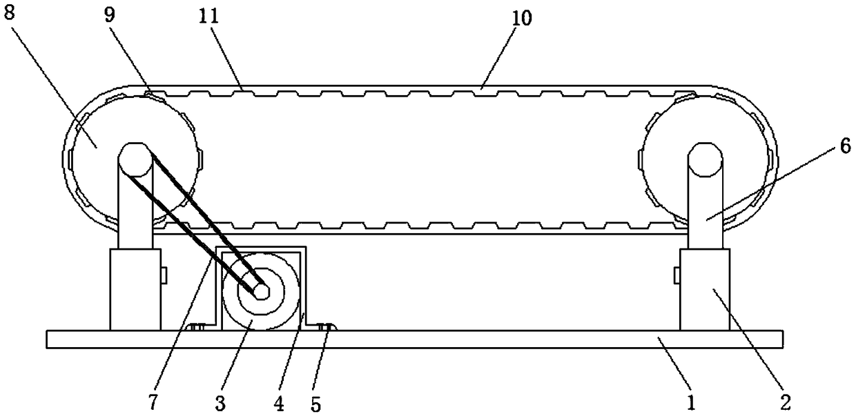 Height-adjustable spliced conveying device