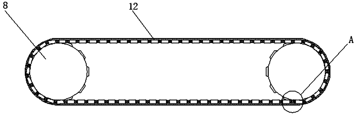 Height-adjustable spliced conveying device