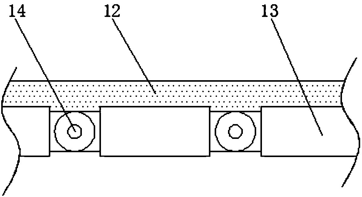 Height-adjustable spliced conveying device