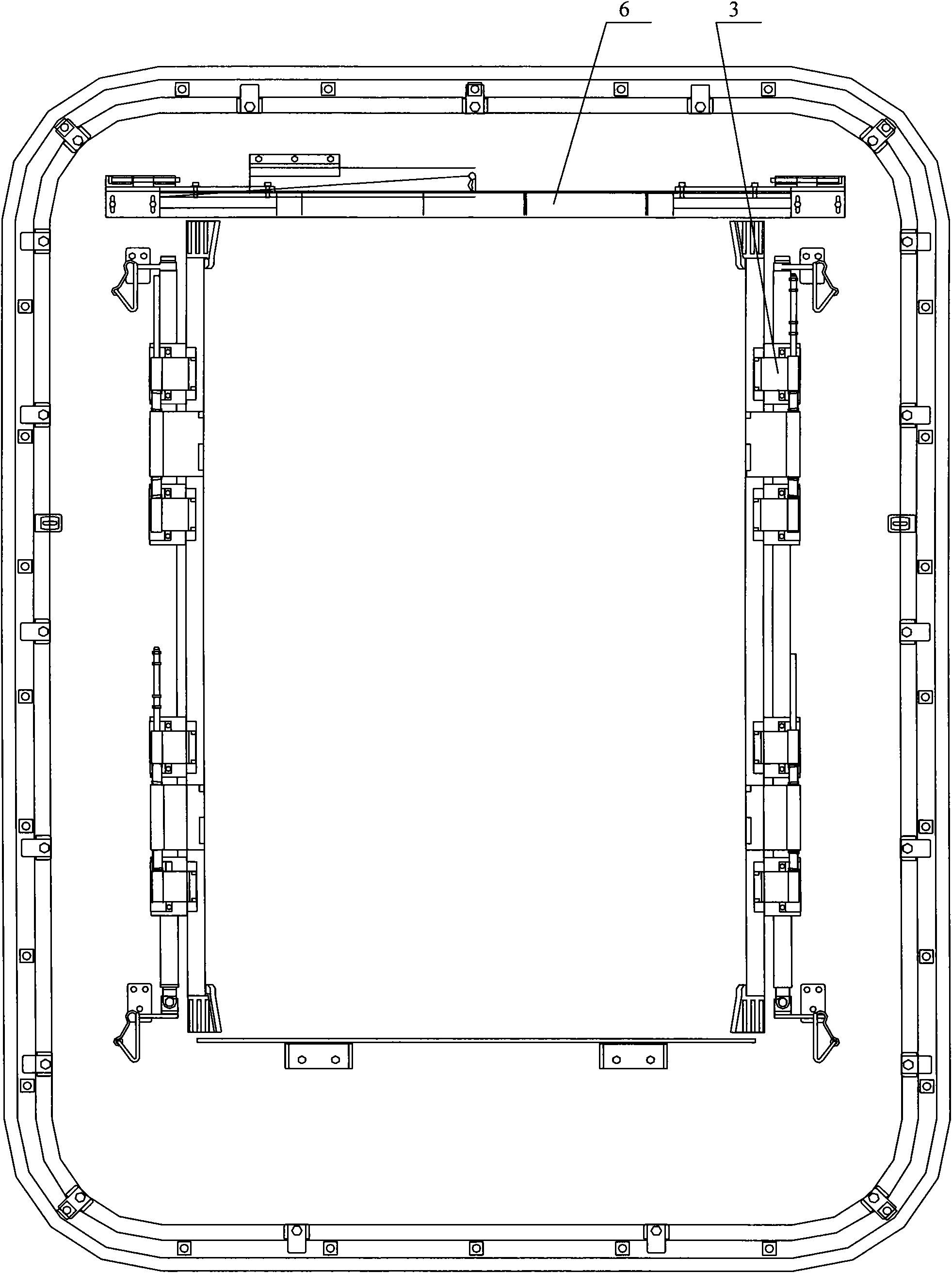 Train run-through channel